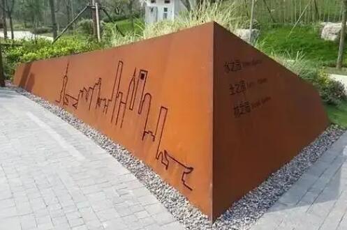 新华耐候钢挡土墙